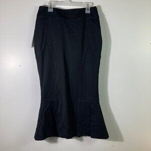 Womens‎ House of Dereon Caviar Wool Mermaid Skirt Lined Black 6 NWT